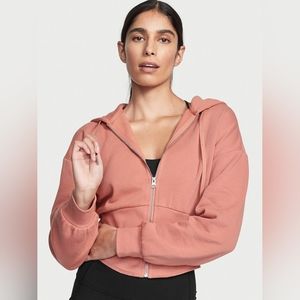 VICTORIA'S SECRETCotton Fleece Full-Zip Corset Hoodie
